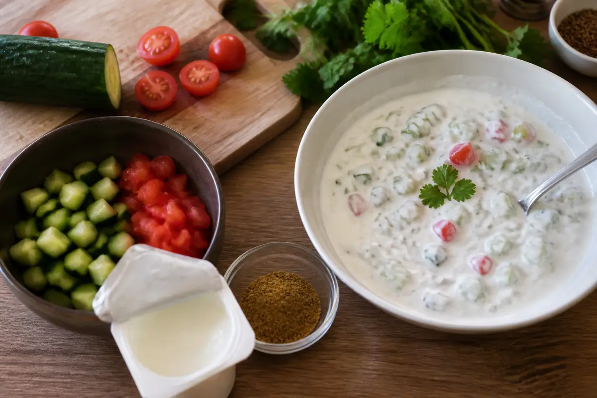 Recette raita : la sauce indienne au yaourt fraîche et légère