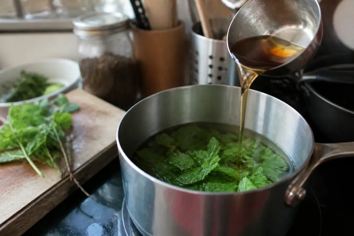 Recette sirop de menthe sans sucre : Facile, frais &amp; naturel
